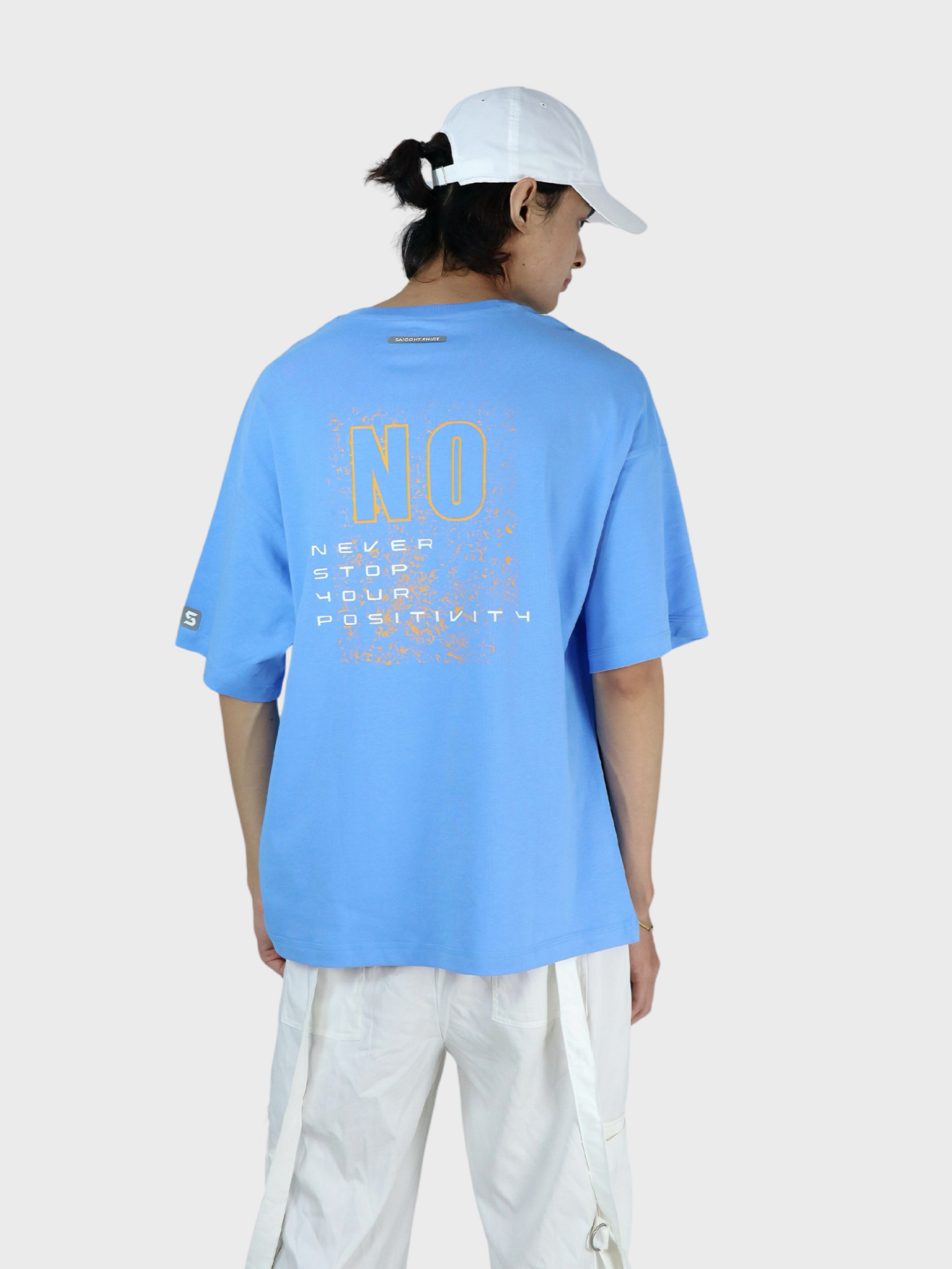 Áo Thun Nam Oversized No Never Stop Your Positivity Sgt013 - Ảnh 2