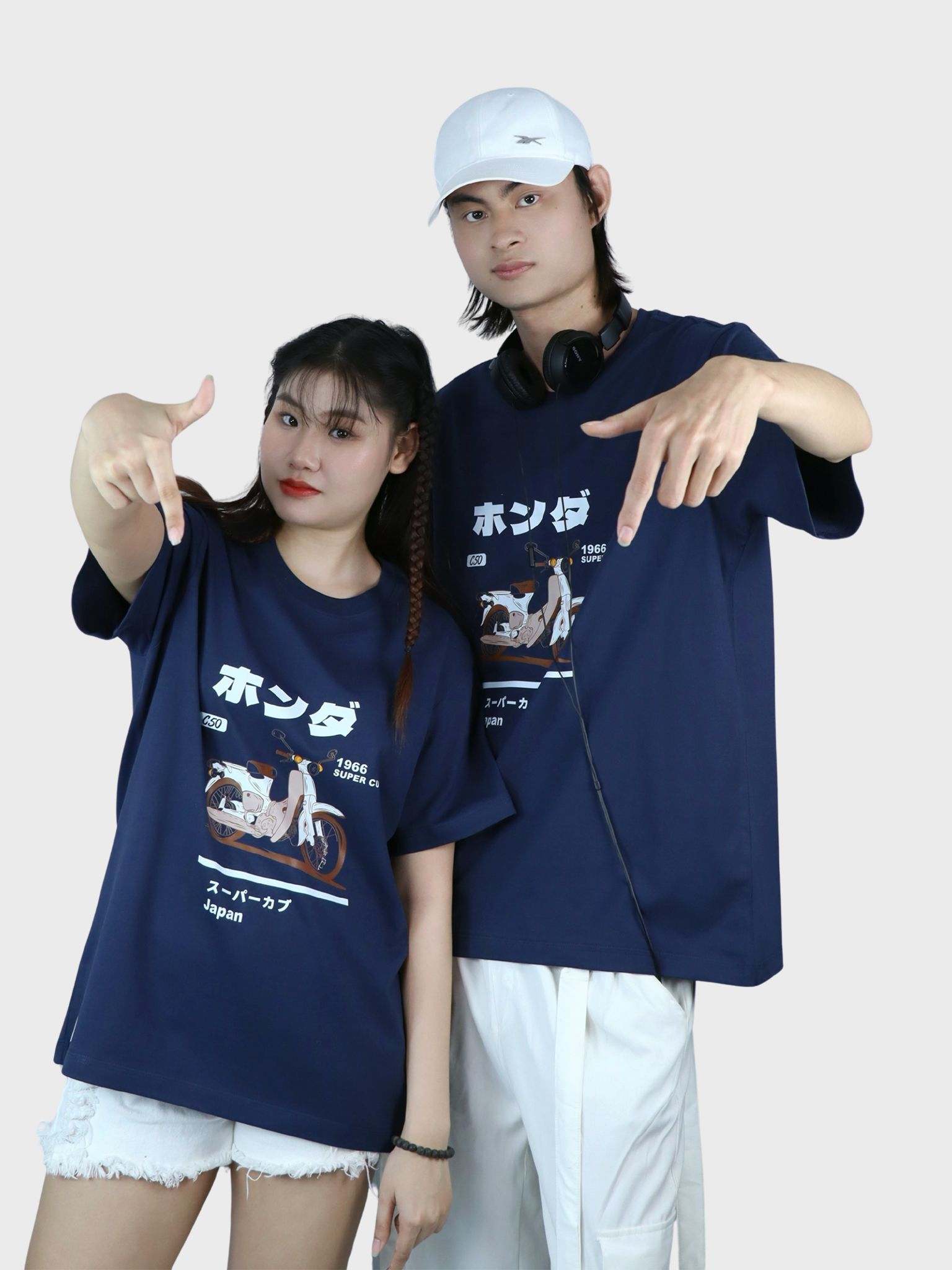 Áo Thun Couple Regular Honda Super Cub 1966 Sgt020 - Ảnh 2